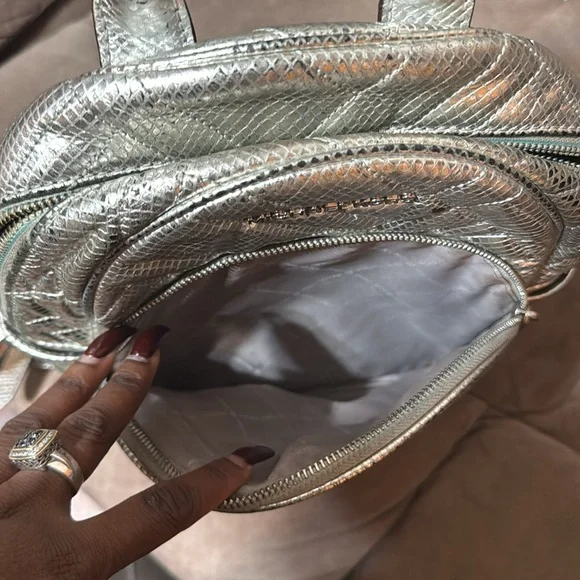 Silver Michael Kors leather backpack - Picture 8 of 13